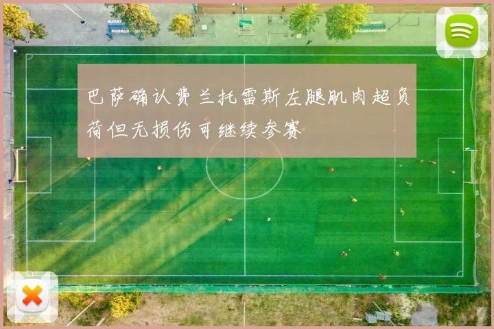 巴萨确认费兰托雷斯左腿肌肉超负荷但无损伤可继续参赛